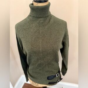 Moda International Forest Green Turtleneck Sweater
